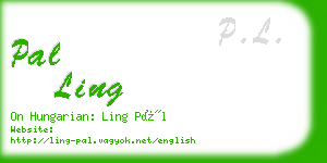 pal ling business card